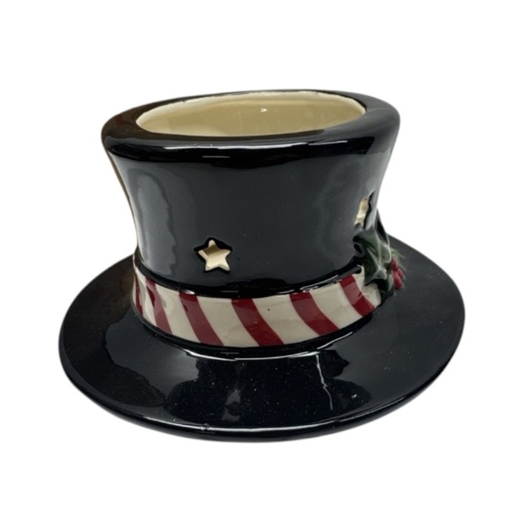 Yankee Candle Vintage Collectible Holiday Top Hat candle topper Star Cutout NWT - Picture 9 of 13